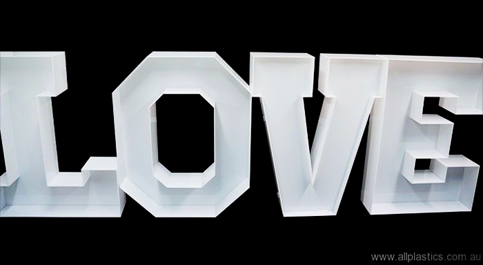 Custom Acrylic Letters from Allplastics