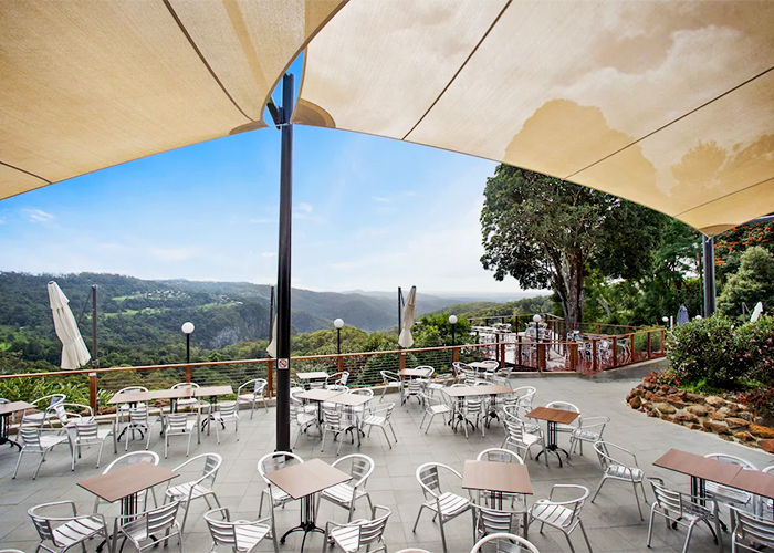 Shade Sail and Wire Balustrade for Hotels from Miami Stainless