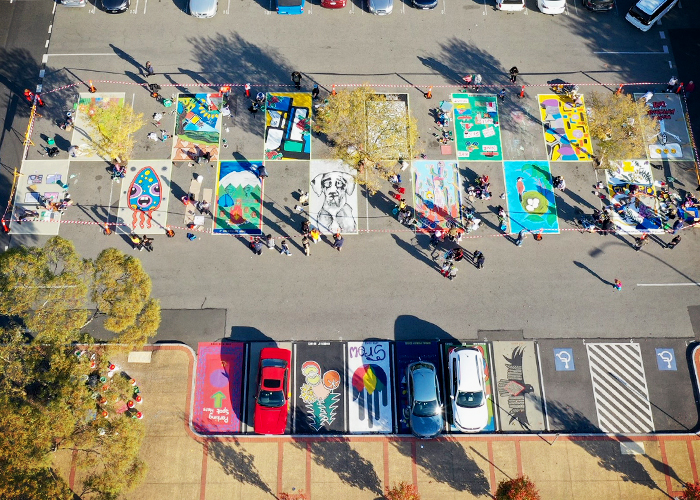 Street Art at Tunstall Square Shopping Centre by MPS Paving