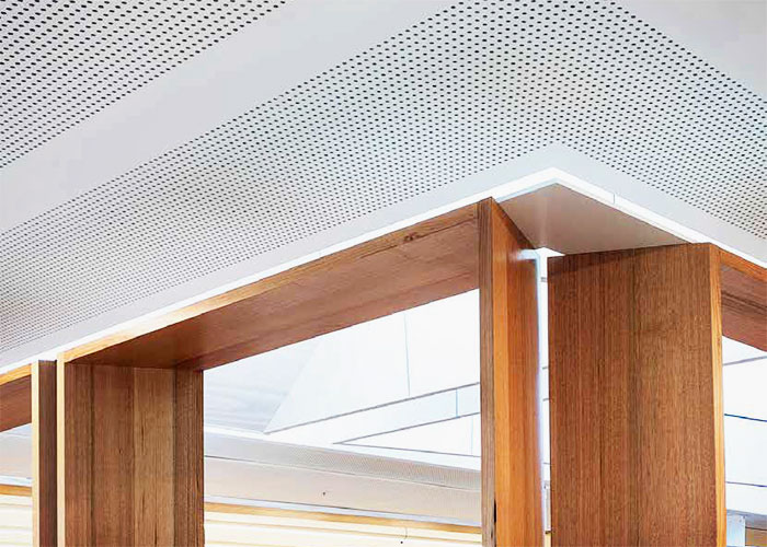 Perforated Acoustic Plaster Ceilings - VoglFuge by Atkar