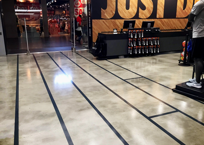 Concrete Floor Coating for Nike by Dulux Protective Coatings