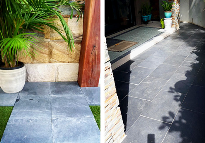 Tumbled Bluestone Natural Stone Pavers from Simons Seconds