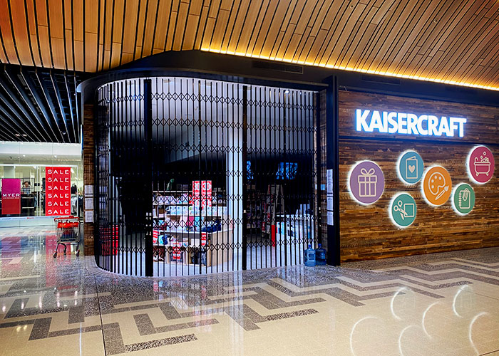 Stunning Curved Security Shutters for Kaisercraft from ATDC