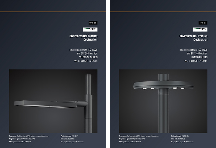 Sustainable Outdoor and Urban Lighting from WE-EF