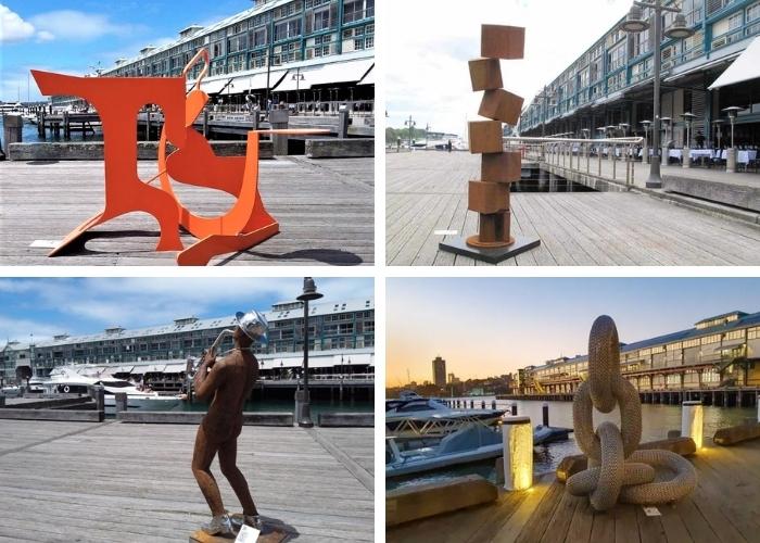 Fabricated Stainless Steel Sculptures at Woolloomooloo Finger Wharf by ARTPark Australia