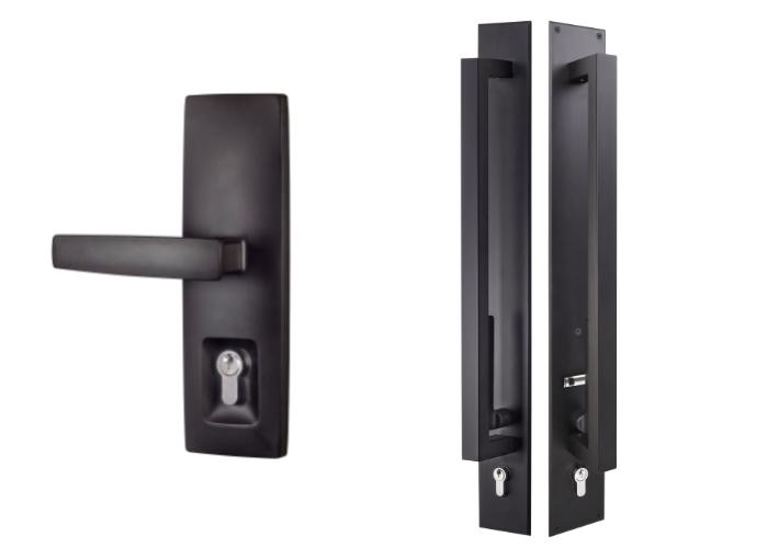 Matt Black Trilock for Front Doors by Gainsborough