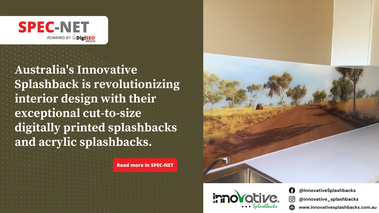 CutToSize Digitally Printed and Acrylic Splashbacks by Innovative