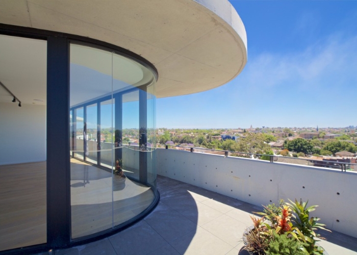 Architectural Curved Glass Doors by Bent & Curved Glass