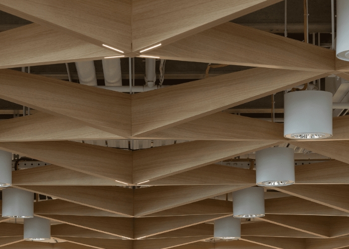 How to Integrate Lights into Ceiling Beams or Blades by Supawood
