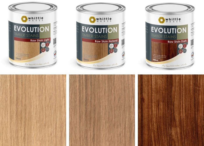 Raw Stain for Timber Flooring by Whittle Waxes