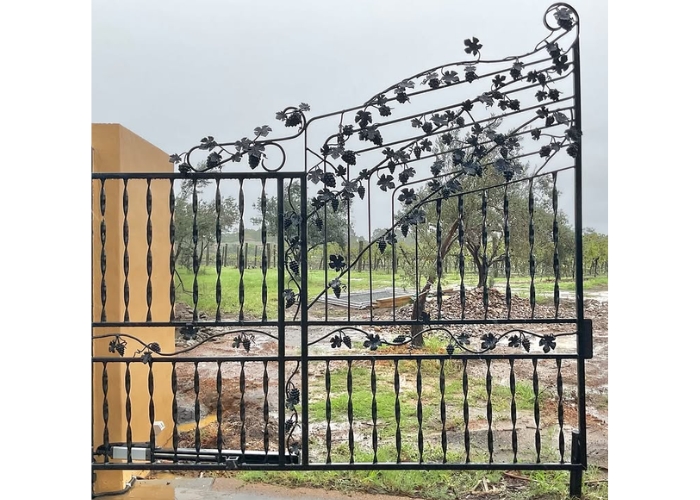 Wrought Iron Grapes for Winery Gate by AWIS
