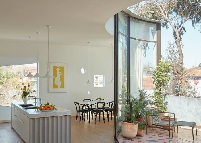 Curved Glass Sliding Door by Bent & Curved Glass
