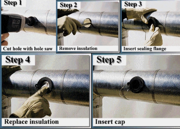 Plug Flange for Insulation Inspections by Bellis