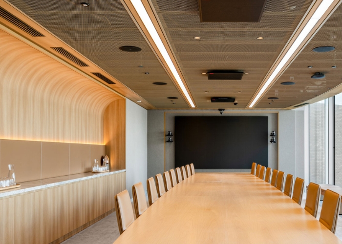 White Pre-finished MDF Panels for Workplaces by Keystone Linings