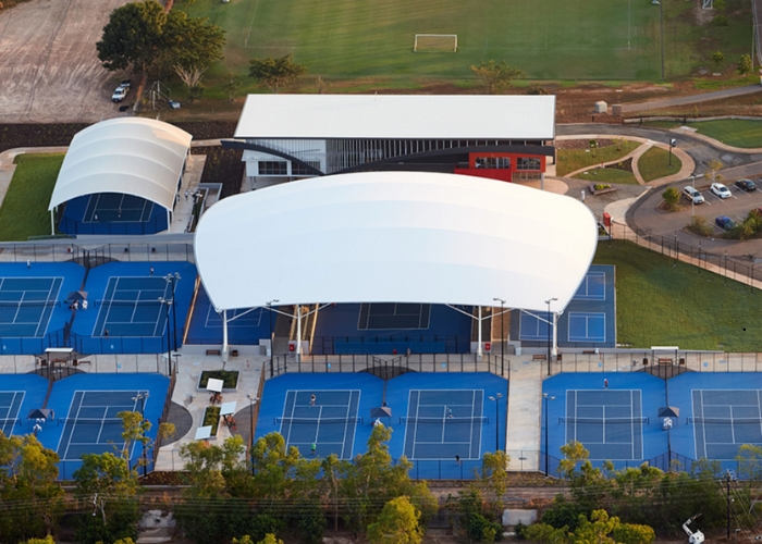 Large-span Shade Solutions for Community Clubs and Schools from Makmax Australia
