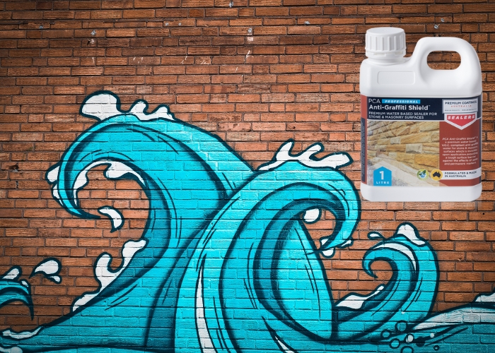 Water Based Anti-graffiti Coating for Stone & Masonry Surfaces by MDC Mosaics