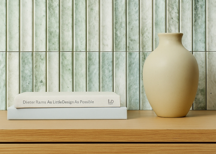 Mint Honed Natural Stone Concave Mosaic Wall and Floor Tiles by MDC Mosaics