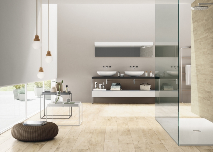 Woodland Almond Timber Look Porcelain Tiles from MDC Mosaics