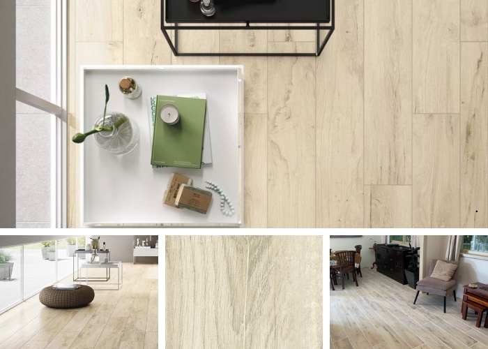 Woodland Almond Timber Look Porcelain Tiles from MDC Mosaics