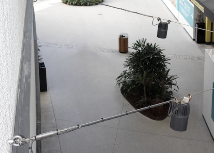 Catenary Wire System for Lights by Miami Stainless