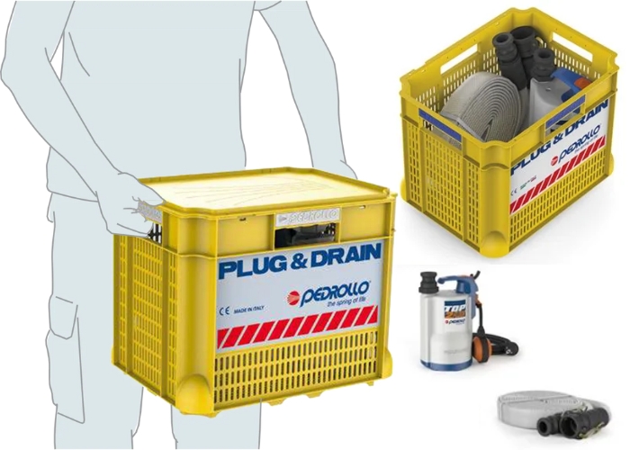 Plug and Drain Kit for Flood Management by Maxijet