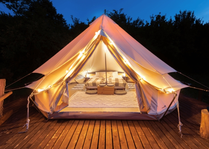 Lightweight PVC Coated Fabric for Tents by Nolan Group