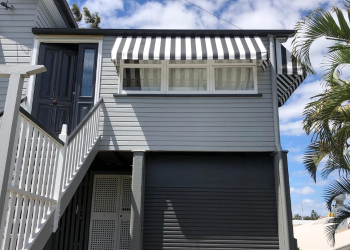 Striped Acrylic Fabric for Awnings by Nolan Group