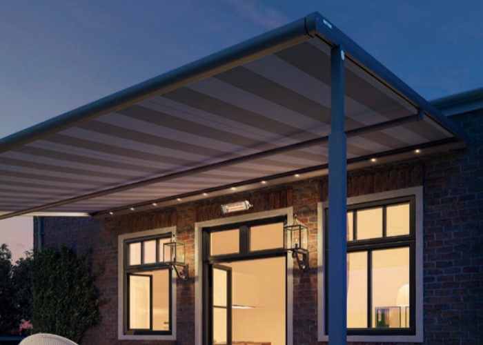 Textile Pergola Awning for Homes by Undercover Blinds