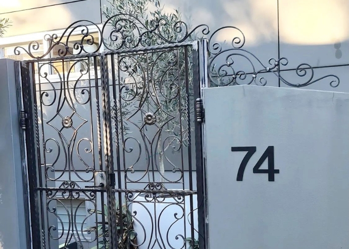 Wrought Iron Scrolls for Pedestrian Gates by AWIS