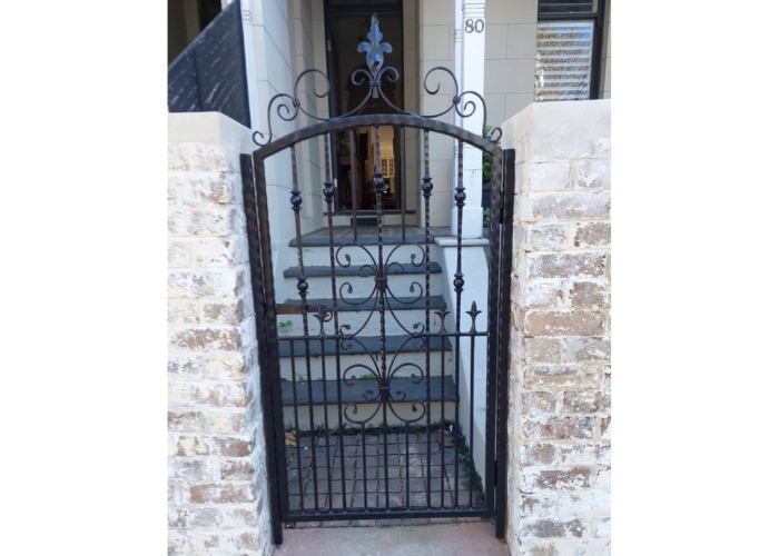 Wrought Iron Scrolls for Pedestrian Gates by AWIS