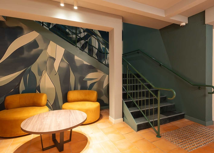 Two Storey Mural for Staircase by Di Emme