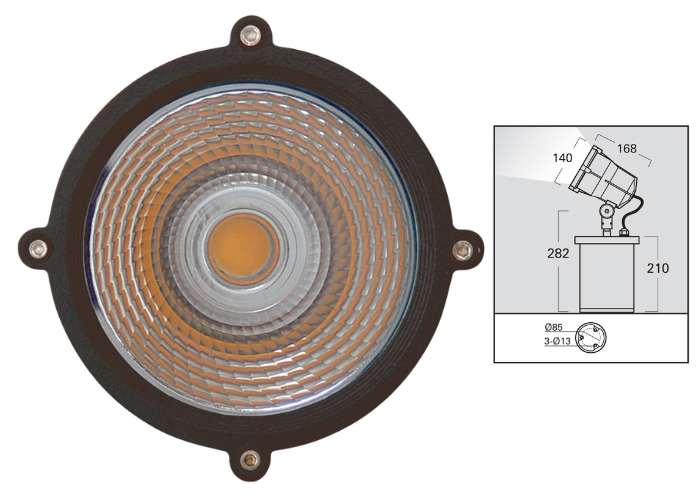 LED Uplighter for Outdoor Applications by FAMCO