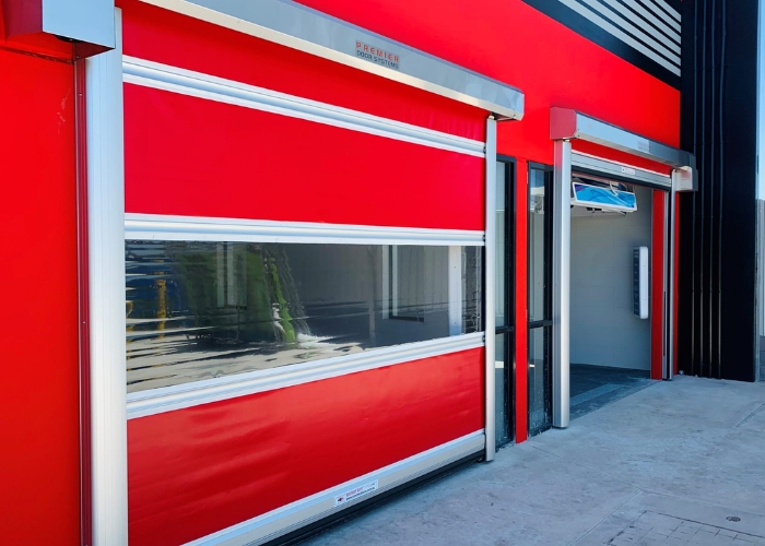 Auto Roll Door for Car Wash Bays by Premier Door Systems
