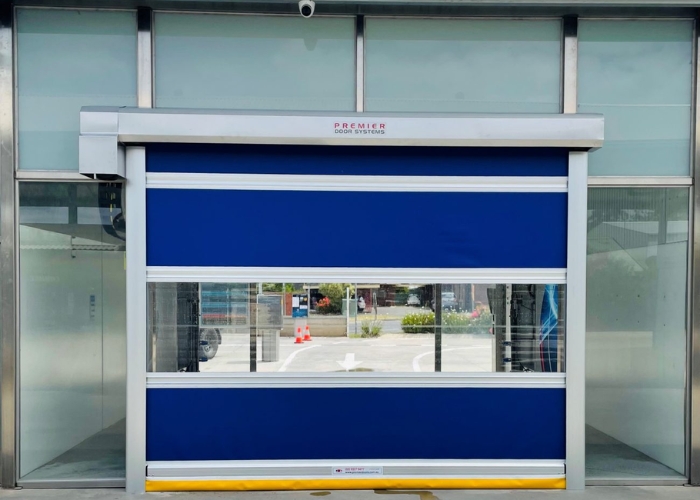Auto Roll Door for Car Wash Bays by Premier Door Systems