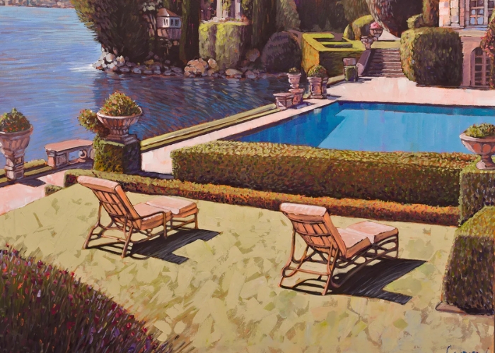 Lake Como Painting by SOHO Galleries