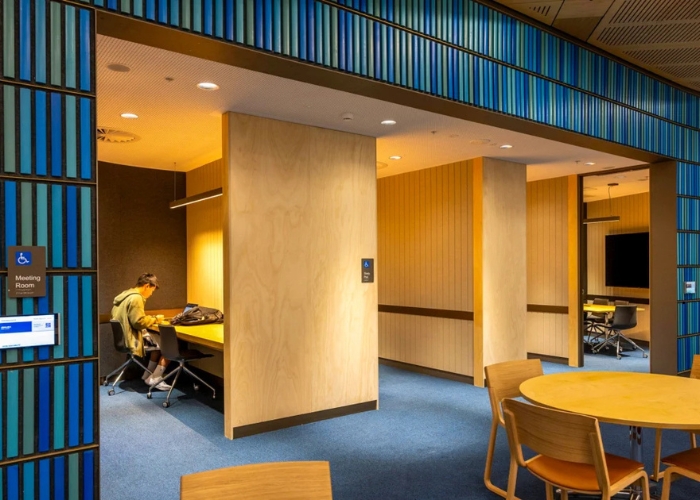 Custom Acoustic Wall Panels for Library Refurbishments by SUPAWOOD