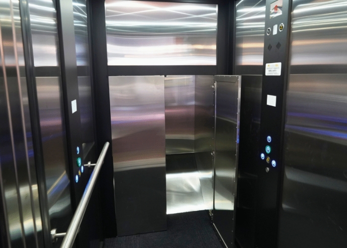 Commercial Lift with Hidden Stretcher Space by Shotton Lifts