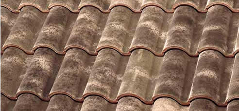 Aged and rustic roofing tiles from La Escandella