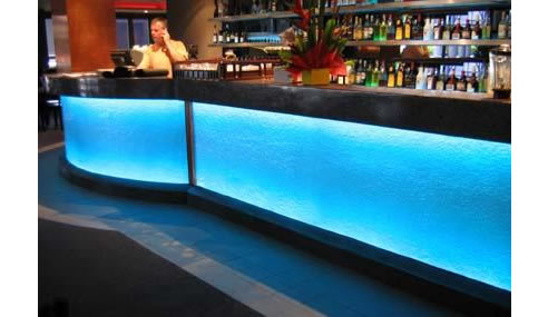 illuminated bar front