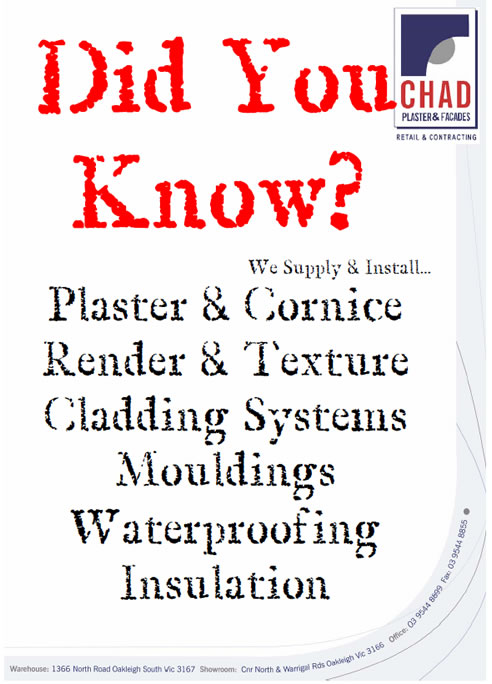 chad plaster and facades products supplies and installation services