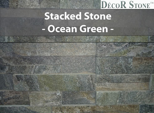 ocean green stone cladding
