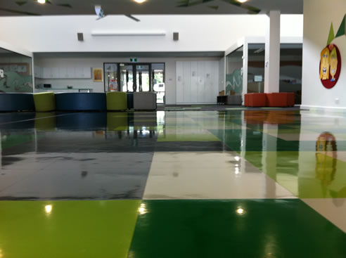 glossy look rubber floor tiles