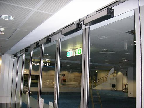 automatic swing door