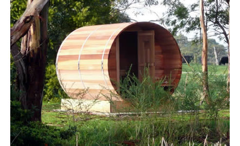 cedar barrel sauna