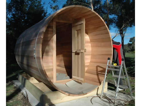barrel sauna