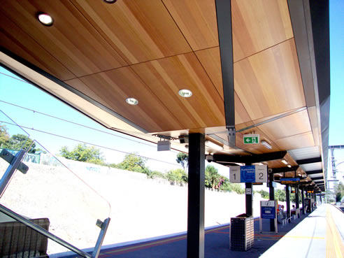 acoustic panels at train platform