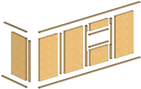 wall framing system of structural insulated panel