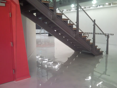 factory polished concrete floor
