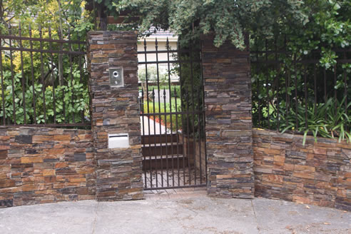 decor stone fence