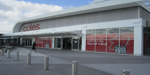 automatic doors at coles